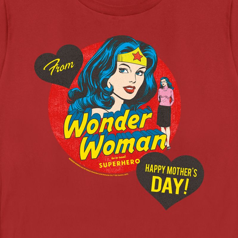 Women's Wonder Woman To a Real Superhero T-Shirt, 2 of 5