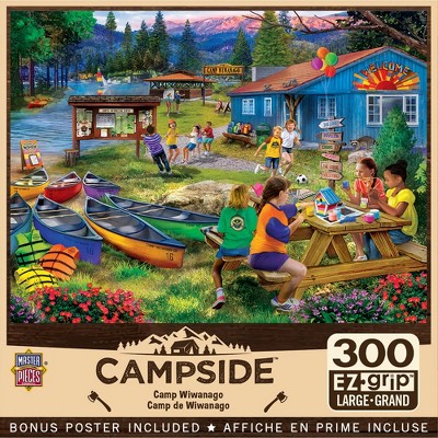 MasterPieces 300 Piece EZ Grip Jigsaw Puzzle - Camp Wiwanago - 18"x24"