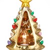 Casafield Ceramic Christmas Tree Night Light - Plug-in Vintage Christmas Decorative Night Light with # Bulbs and Star Topper - 4 of 4