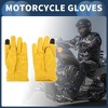 Unique Bargains Motorcycle Gloves Motorbike Dirt Bike Bicycle Racing ATV UTV Sheep Leather 1 Pair - 2 of 4