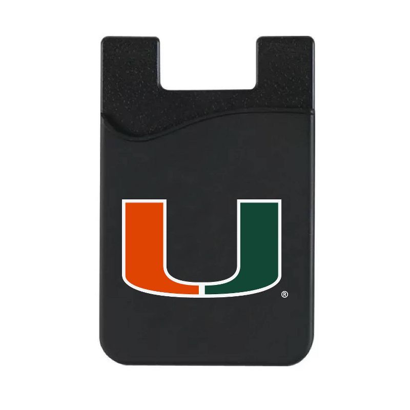 NCAA Miami Hurricanes Lear Wallet Sleeve - Black, 1 of 5