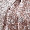 Lush Décor Zara Floral Block Reversible Cotton Throw Blanket Terracotta Single 50x60 - 4 of 4