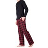 SLEEPHERO Crew Neck Long Sleeve Tee Shirt with Fleece Pajama Pants with Pockets - 2 of 4