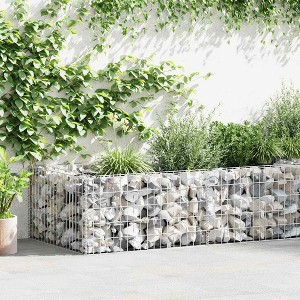 Aghana Digitals Galvanized Steel Gabion Planter - 70.9"x35.4"x19.7" Weatherproof Mesh Border for - 1 of 4