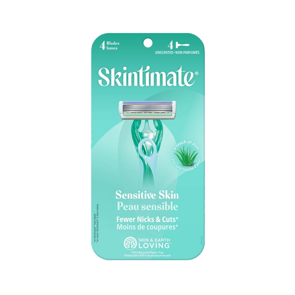 Skintimate Peace of Mind Sensitive Disposable Razors  4 ct