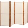 vidaXL 4-Panel Room Divider Cream White 110.2"x70.9" - 3 of 4