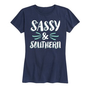 Women's - Country Casuals - Sassy And Southern Short Sleeve Graphic T-Shirt - 1 of 4