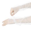INSPIRE CHIC Women's Sheer Tulle Fluffy Fingerless Gloves 1 Pair - 4 of 4