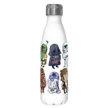 Star Wars Doodle Character Grid Stainless Steel Water Bottle