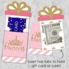 Big Dot of Happiness Little Princess Crown - Pink & Gold Baby Shower or Birthday Party Money & Gift Card Sleeves - Nifty Gifty Card Holders - Set of 8 - 3 of 4