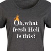 Women's - Instant Message - Fire Fresh Hell Graphic T-shirt Dress - 2 of 4