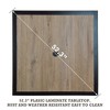 Kozyard Outdoor Patio Dining Table Woodgrain-Look Frame Powder Coated Table with Umbrella Hole for Backyard Patio Dining - 3 of 4