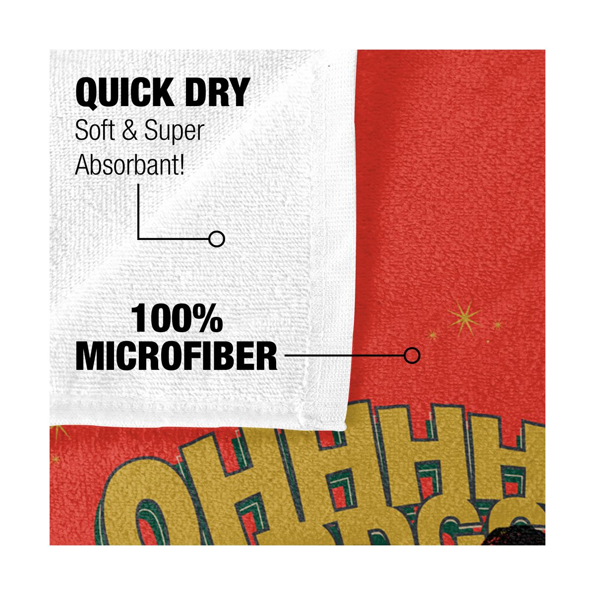A Christmas Story Oh Fudge 30" x 60" Beach Towel - thumbnail 4