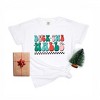 Simply Sage Market Women's Retro Deck The Halls Checkered Short Sleeve Garment Dyed Tee - 3 of 4