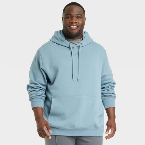 Men's Big & Tall Regular Fit Hooded Sweatshirt - Goodfellow & Co™ Teal Blue  5XL