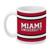 Miami University Stripes Ceramic Coffee Mug Novelty Gift Mugs for Coffee Tea and Hot Drinks 11oz White - 3 of 4