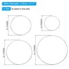 Unique Bargains Metal DIY Craft Macrame Wreath Dream Catcher Rings 4 Sizes - 2 of 4