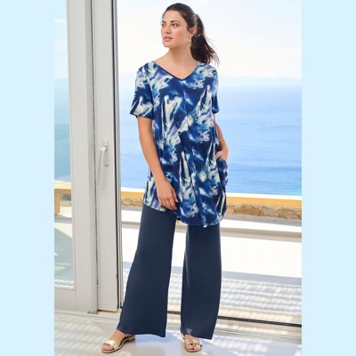 Roaman's Ultra Drape Pull-On Pant