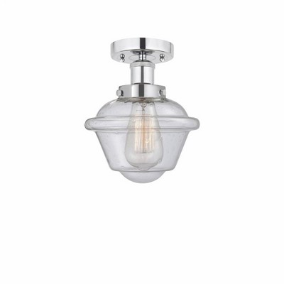 Oxford - 1 Light Semi-Flush Mount In Industrial Style-8.25 Inches Tall and 6.5 Inches Wide