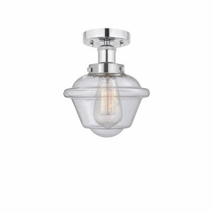 Oxford - 1 Light Semi-Flush Mount In Industrial Style-8.25 Inches Tall and 6.5 Inches Wide - 1 of 1
