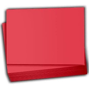 Hamilco Colored Scrapbook Cardstock Paper 4x6 Card Stock Paper 65 lb Cover 100 Pack (Punch Red) - 1 of 4