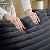 Dolonm Modern Double Sleeper Sofa Comfortable Cloud Couch Soft Fluffy Corduroy Upholstery with Square Armrests - 4 of 4