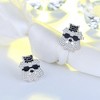 Spike Bulldog Stud Dog Earrings for Women Sterling Silver Cz Ginger Lyne Collection - 4 of 4
