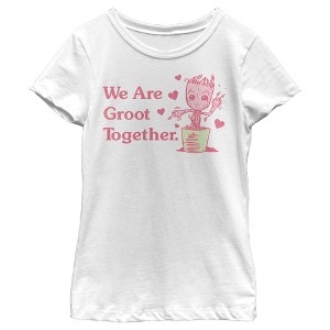 Girl's Marvel We are Groot Together T-Shirt - 1 of 4