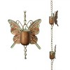 Alpine Corporation Hanging Butterfly Iron Rain Chain: Durable, No Assembly, 63"H Outdoor Decor - 4 of 4