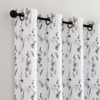 Kate Aurora 1 Piece Watercolor Floral Light Filtering Grommet Top Window Curtain Panel - 2 of 4