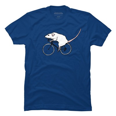 Men's Design By Humans Cycling Rat By TeaandInk T-Shirt