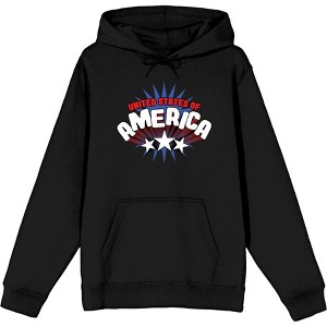 Americana United States Of Americana Adult Long Sleeve Hoodie - 1 of 2