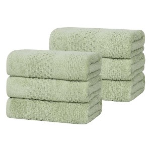 Zero Twist Waffle Textured Cotton Medium Weight Towel Set by Blue Nile Mills - 1 of 4