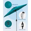 Jojoka 7.5FT Patio Umbrella,Market Umbrella,Table Umbrella with Push Button Tilt and Crank,6 Sturdy Ribs UV Protection - 3 of 4