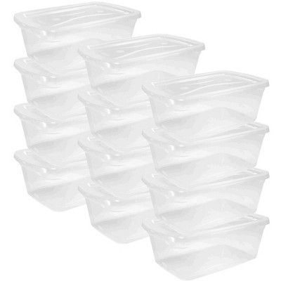  Rubbermaid Cleverstore Clear 41 Qt/10.25 Gal, Pack of 4  Stackable Plastic Containers with Durable Latching Clear Lids, Visible  Storage, Great for Craft, Tool, and Toy Storage : Everything Else