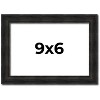 PosterPalooza | 9x6 Thin Barnwood Picture Frame, UV Acrylic, 2 Finishes - Grey and Black - 2 of 4