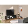 Wall Mounted TV Stands Living Room Furniture W/Shelves - 2 of 4