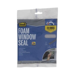M-D - Vinyl and Foam - Weather Stripping Tape For Doors - Gray - 17 ft. - 1 of 1