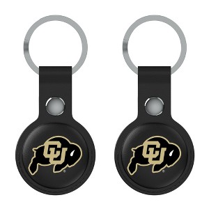 Keyscaper NCAA Big 12 Universities Insignia Black Airtag Holder 2-Pack - 1 of 4