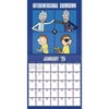 Trends International 2025 Rick And Morty Wall Calendar: Daily Planner, 12x12 Inches, Multicolored, All Ages, Paper Material - 2 of 4