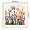Amanti Art Irises Panel II by Alonzo Saunders Wood Framed Wall Art Print - 4 of 4