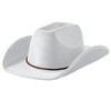 SYNCFUN Cowboy Hat for Adults and Kids, Western Cowboy Hat for Halloween Costume Accessory - image 3 of 4