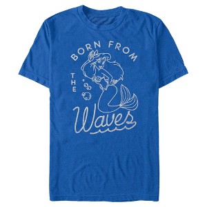 Men's The Little Mermaid Ariel Born From the Waves T-Shirt - 1 of 4