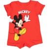 Disney Lion King Mickey Mouse Winnie the Pooh Nightmare Before Christmas Lilo & Stitch Baby Romper and Bucket Sun Hat Newborn to Infant - 2 of 4