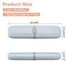 Unique Bargains Travel and Outdoor Plastic Portable Simple Storage Toothbrush Containers 8 x 2.2 x 1.2 Inch 2 Pcs - 2 of 4