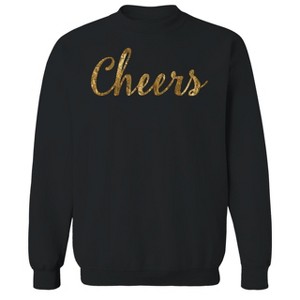 Rerun Island Men's Cheers 2 Long Sleeve Graphic Cotton Sweatshirt - 1 of 1