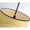 Dewdrop Light Brown Rattan Woven Farmhouse Cylinder Shape Pendant Light - 4 of 4