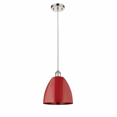 Plymouth Dome - 1 Light Cord Hung Mini Pendant In Industrial Style-12.88 Inches Tall and 9 Inches Wide