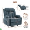 Oversized Recliner Chair,Classic and Traditional Manual Recliner Chair W/ Vibration Massage and Heat - 2 of 4