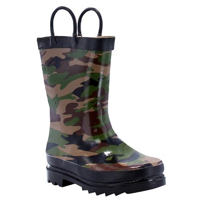 cheap camo rubber boots